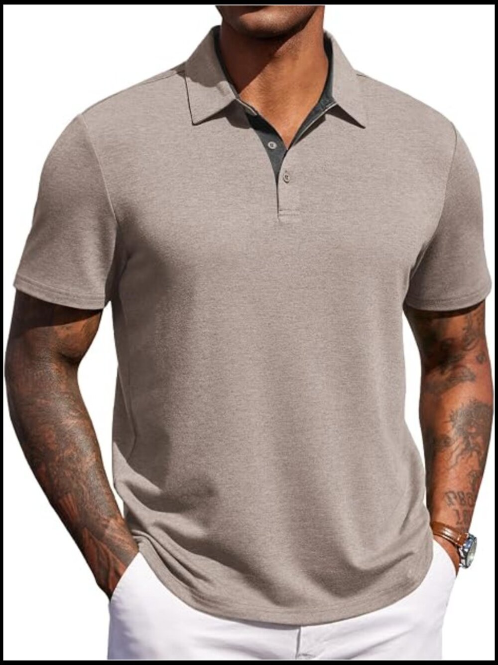 Mens Short Sleeve Polo Shirt Casual Summer Lightweight Classic